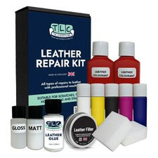 ROTES Leder Reparaturset für Löcher, Risse, Kratzer Verbrennungen etc. in Möbeln
