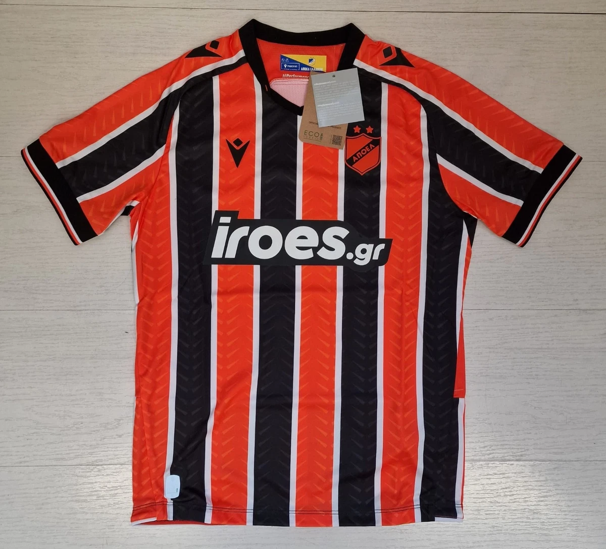 MAILLOT FOOTBALL ARIS F.C porté n°6 REEBOK vintage shirt jersey Greece Grèce L EUR 48,90 - FR