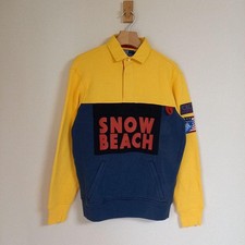 Polo Ralph Lauren  BEACH ジャケット S 黒 Polo Ralph Lauren 'Snow Beach' pull over jacket in black, size