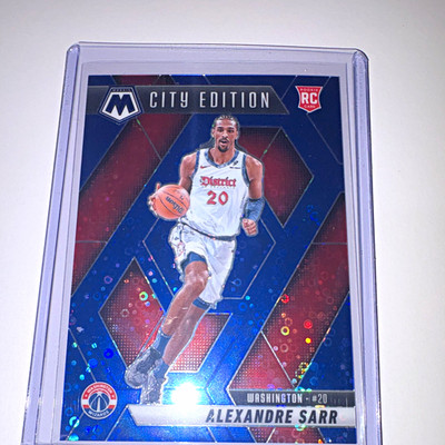 Panini 2024-25 Mosaic Alexandre Sarr Fast Break Blue Prizm /85 #278 RC