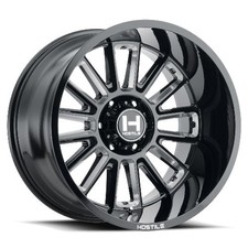 22x12 Hostile H115 Predator Blade Cut Blk Milled Wheels 5x5.5 -44mm Set Of 4 22x12 Hostile H115 Predator Blade Cut Blk Milled Wheels 5x5.5 -44mm Set Of 4