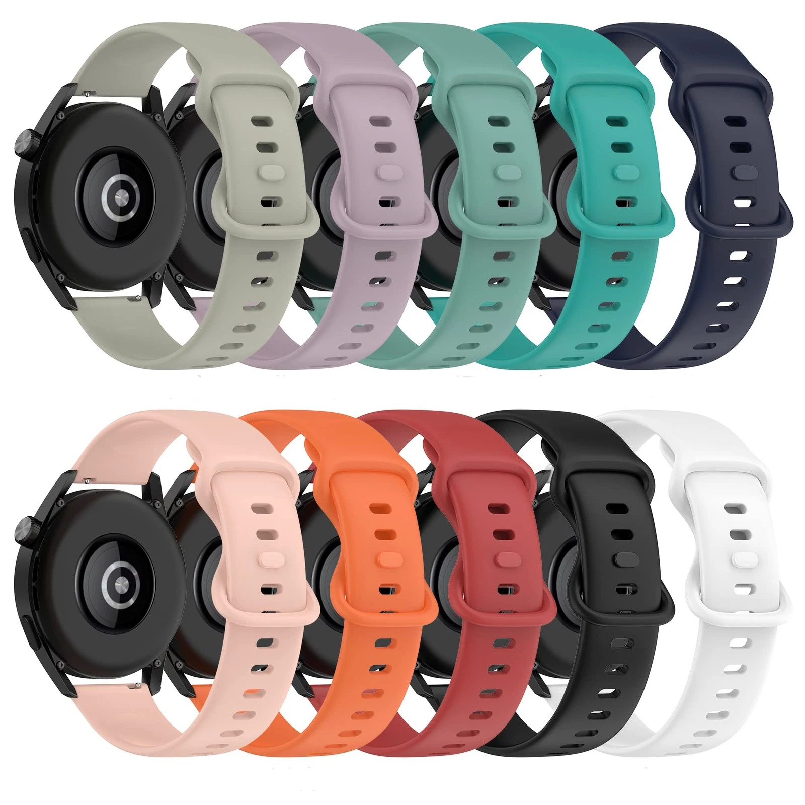 Replacement 20mm Silicone Fitness Tracker Bands for Polar, JrTrack, H86