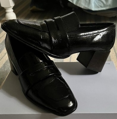 Aerosoles Women s Size 8, Black Patent Block Heel Pumps, Dress Shoes