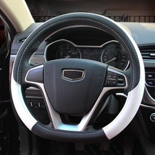 Steering Wheel Cover Flat Bottom, D Shaped Car Steering Wheel D Shape -White