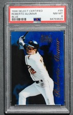 1996 Pinnacle Select Certified Roberto Alomar Blue #99 Orioles PSA 8