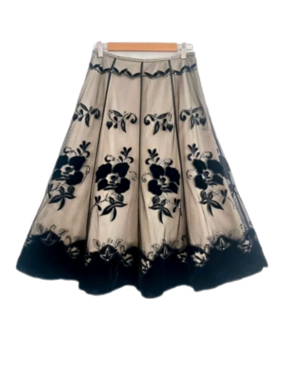 Joseph Ribkoff Floral Knee-Length Pencil Skirt Style 221383 | 1ère Avenue