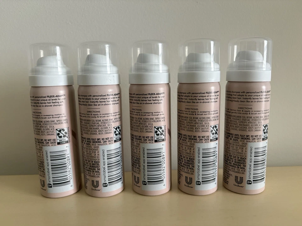 Lot of 5 Nexxus Travel Size Advanced Invisible Clean Dry Shampoo (1.15 oz each) - Image 2 of 2