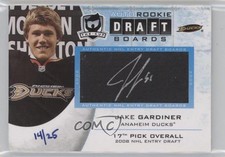 2011 Upper Deck The Cup Rookie Draft Boards 14/25 Jake Gardiner #DB-JG Auto 8tn