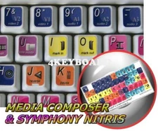 Avid Media Composer & Symphony Nitris keyboard stickers