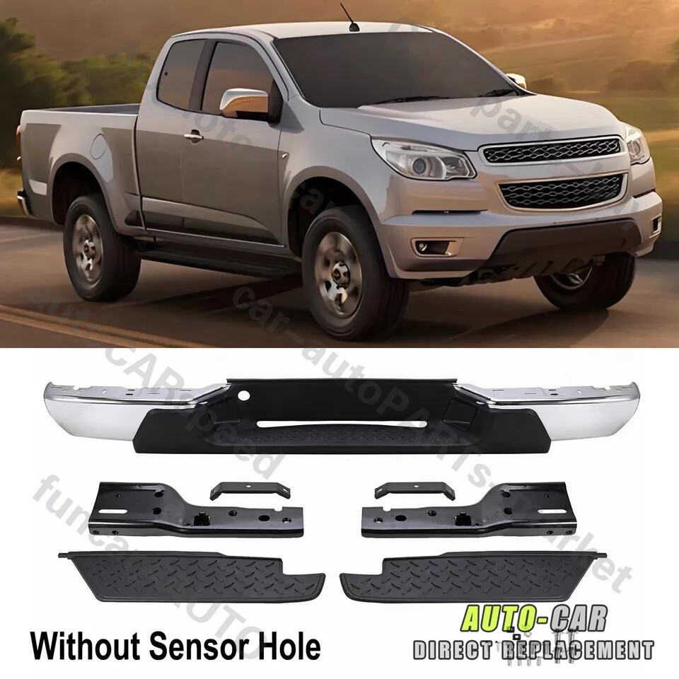 Chrome Steel Rear Bumper Assembly Fit For 08 09 10-2012 Chevrolet Colorado New