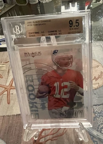2000 BlackDiamond #126 Tom Brady Rookie Card RC BGS Gem Mint 9.5 HighGrade🔥🔥🎁