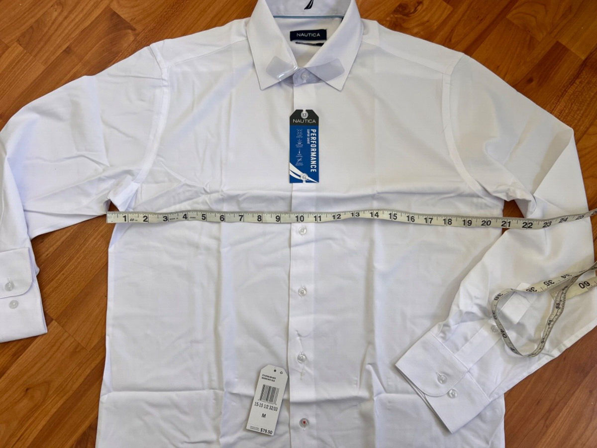 nautica slim fit white dress shirt Womens Textured Fit N Flare Mini Dress With Puffy Sleeves main image 0