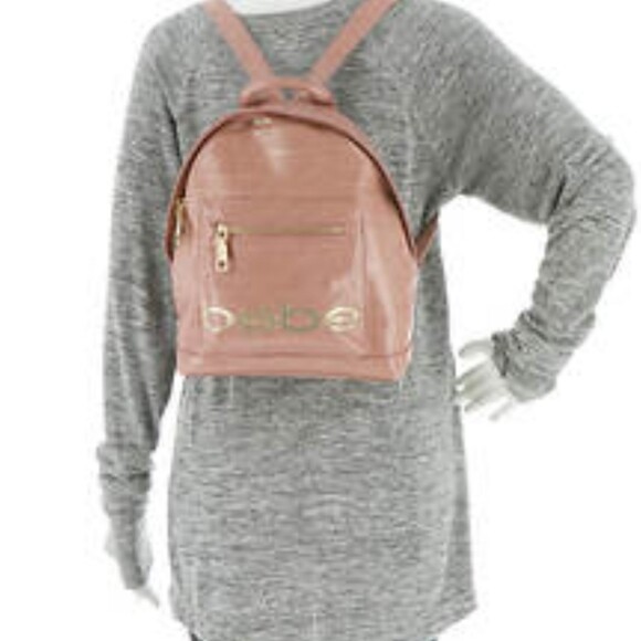 Bebe Blush Backpack with Gold Accents bebe | Bags | Bebe Blush Backpack With Gold Accents | Poshmark main image 3