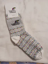 Sock Club Legal & General Made And Sourced In USA Socks Gray Multicolor BNWT
