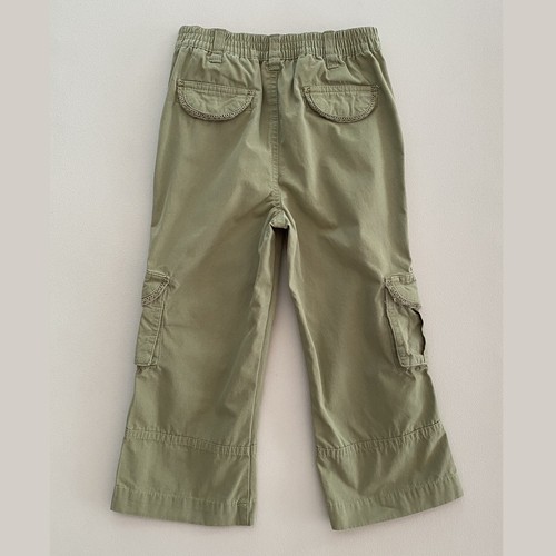 Just Friends Fall Spring Summer Olive Green Cotton Cargo Pants Girl's Size 6 (L) - Picture 3 of 15