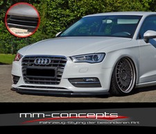 CUP Spoilerlippe SCHWARZ für Audi A3 8V 8VA Sportback Frontspoiler Schwert 