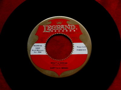 GARY U.S. BONDS~ WHAT A DREAM~ TITTYSHAKER~ NEAR MINT~ I DON'T WANTA ~ R&B 45