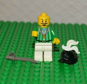 LEGO Pirates Green Imperial Armada Captain Minifigure Hat Plume 6280 6291 -PI014