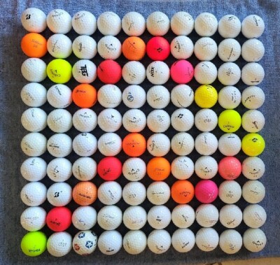 100 Used Titleist, Callaway, Bridgestone, Vice, Nike, Taylor Made Golf Balls  
