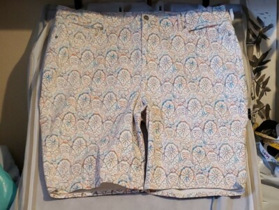 NYDJ Briella Cool Dreamcatcher Lift x tuck Womens Denim Shorts Plus 22W NWT