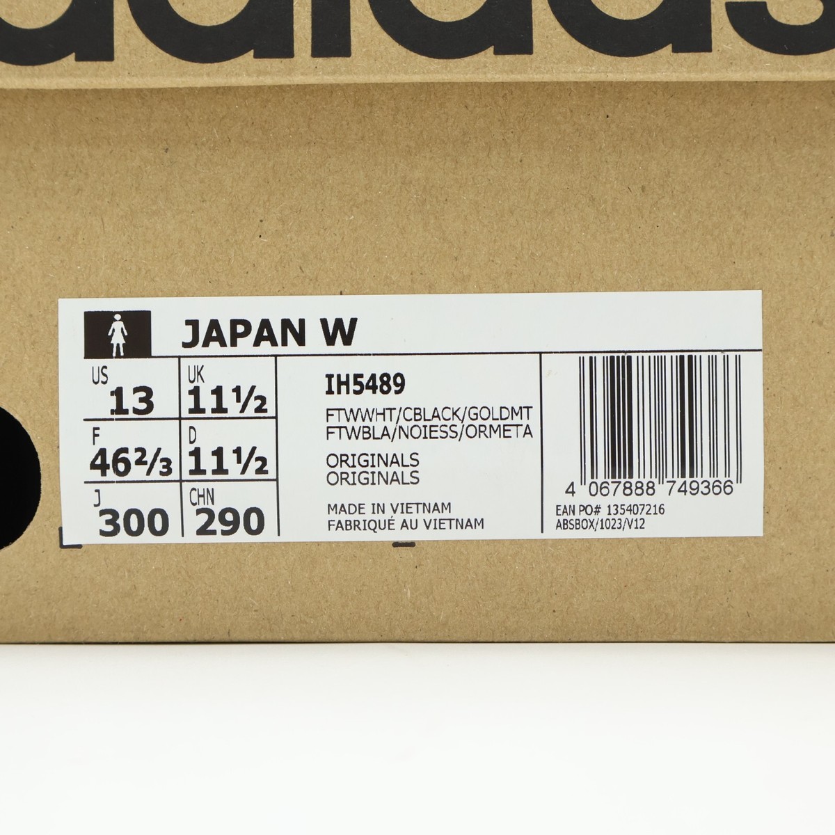 IH5489 adidas Originals Japan Footwear White Core Black Gold IH5489 adidas Originals Japan Footwear White Core Black Gold