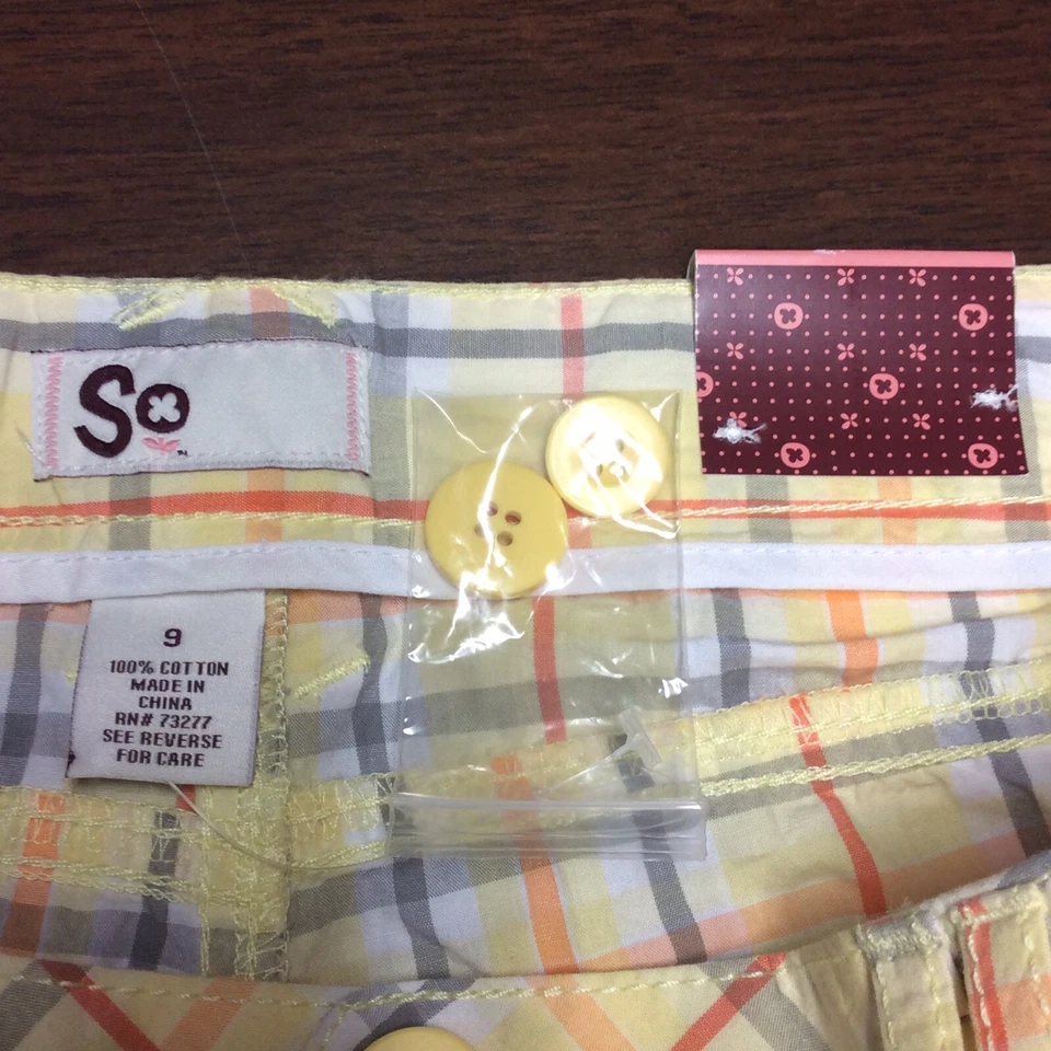 Pantalones cortos de verano a cuadros SO para mujer talla (9) nuevos con etiquetas Foto 4 de 4
