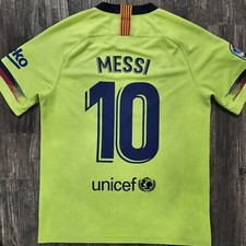 2019 Nike Barcelona Away Soccer Jersey Lionel Messi Men M Argentina World Cup