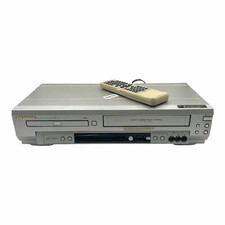 Sylvania SSD803 DVD VHS Combo Player with Remote and Manual PARTS OR REPAIR