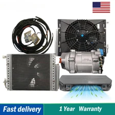 Universal 12V Cooling Air Conditioning Conditioner A/C KIT & Electric Compressor