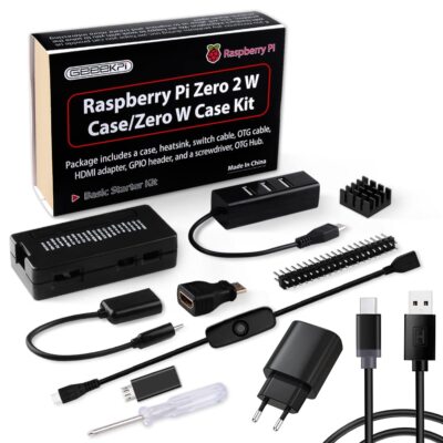 Raspberry Pi Zero 2 W Gehäuse Kit mit Raspberry Pi Zero 2 W ABS Gehäuse Netzt...