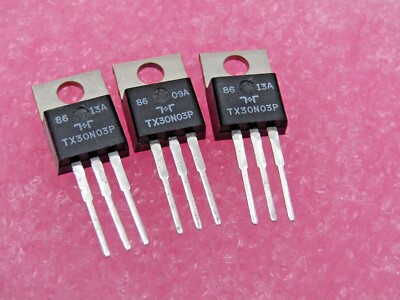 ( 3 PCS ) TX30N03P N Channel FET VDS 30V IDS 30A RDS Nn .045 ohms TO-220