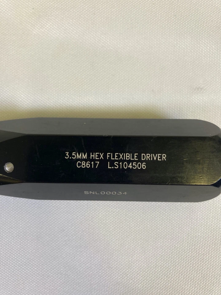Linvatec C8617 3,5 mm Hexagonal Canulado Flexible Driver Ortopedia Trauma Foto 3 de 4