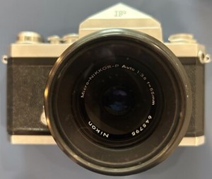 Vintage Nikon F 35mm SLR Camera Kit 50mm f/2 + Micro-Nikkor 55mm Macro