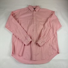 Ralph Lauren Yarmouth Shirt Mens Sz 16.5 36/37 Pink Long Sleeve Button Up Pony