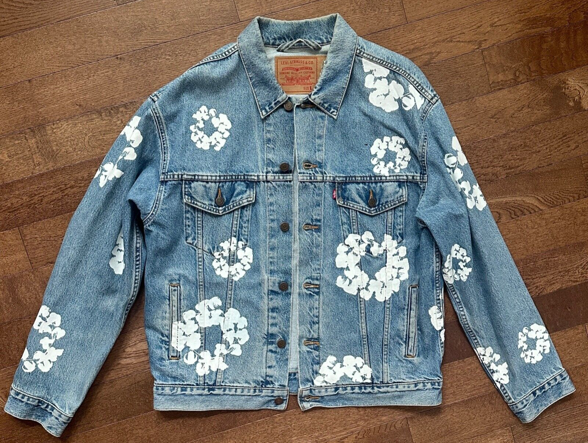 DENIM TEARS X Levis Type 2 Wreath Blue Jean Jacket Light DENIM TEARS X Levis Type 2 Wreath Blue Jean Jacket Light