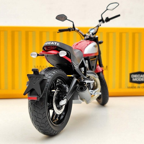 TSM Ducati Scrambler Icon 803CC 2015 Rosso TSMMC004 Red Motorcycle Diecast 1/12 - Picture 5 of 12