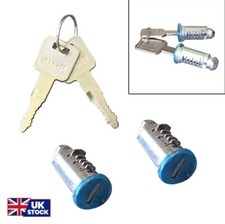 Set Of 2 Roof Bar Roof Rack Roof Box Barrel Security Locks Complete With 2 Keys