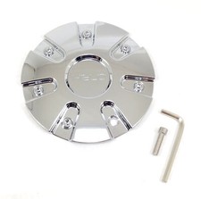 Tapa central cromada Helo 7-5/16" OD atornillable extremo cerrado para 5/6 orejetas HE868 868L185