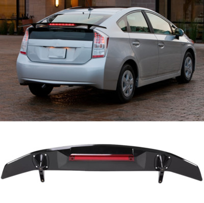 52'' Rear Trunk Spoiler Wing Lip GT w/3RD LED Brake Light For Toyota Prius Sedan