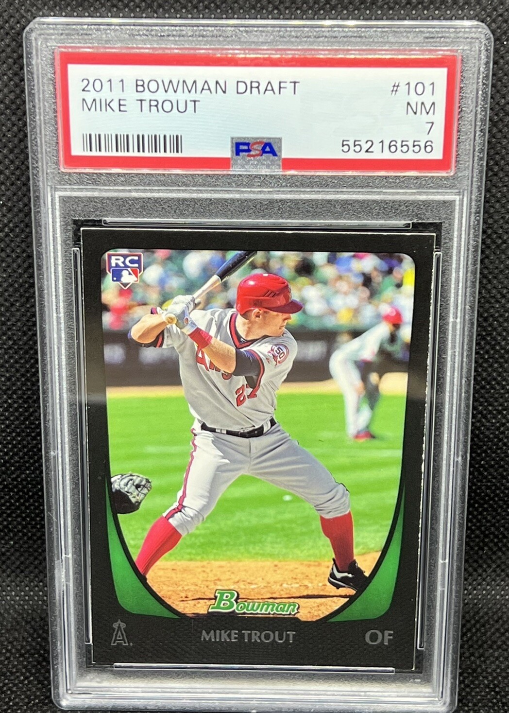 2011 Bowman Draft MIKE TROUT Rookie RC #101 Angels PSA 7