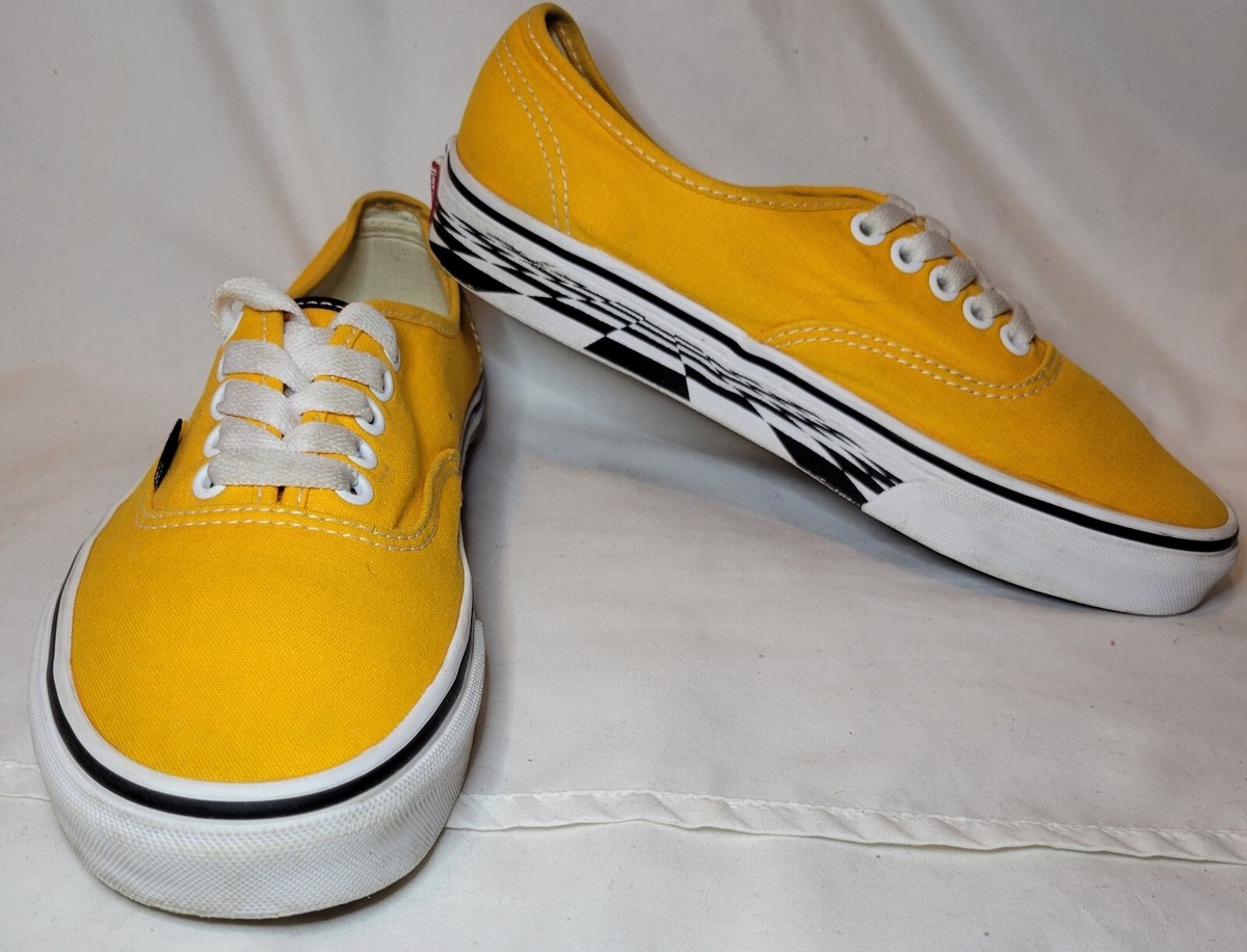 Vans Authentic Vans Off The Wall Yellow Men's Shoes Vans Authentic