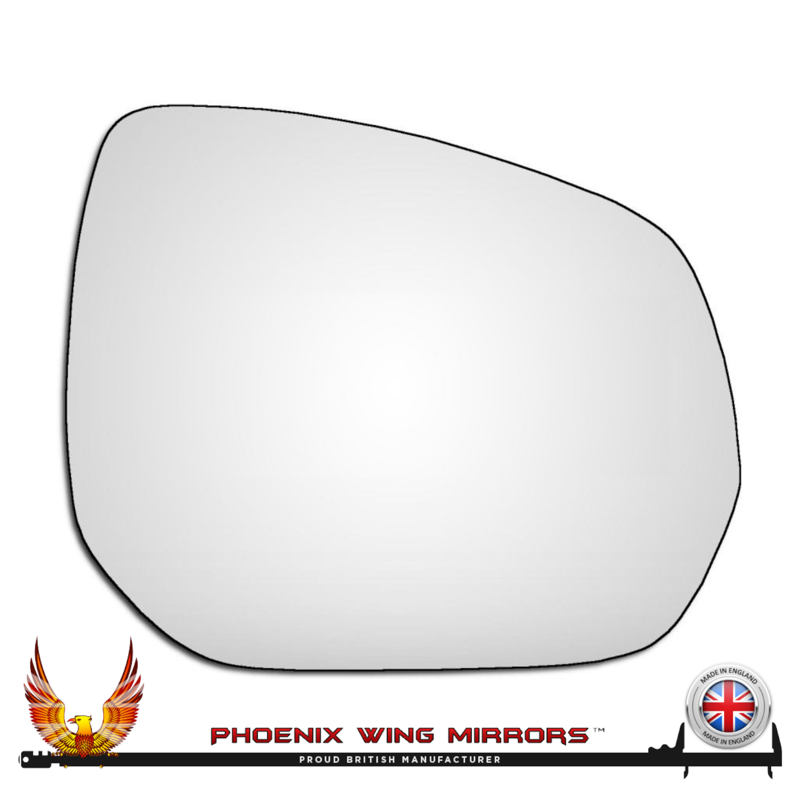 For Peugeot 3008 2008-2017 Convex Wing Door Mirror Glass Right Hand Drivers Side