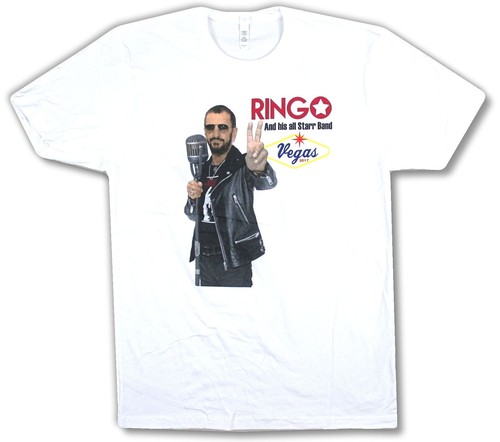 Ringo Starr Mic Las Vegas 2017 White T 