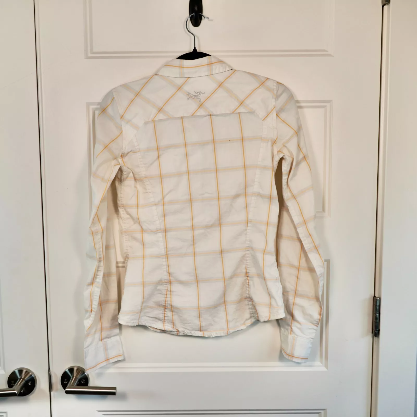 arcteryx button up plaid long sleeve shirt