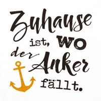 20 Servietten Mein Anker Zuhause Schrift SprüChe Weiß Gold Tischdeko 33X33Cm