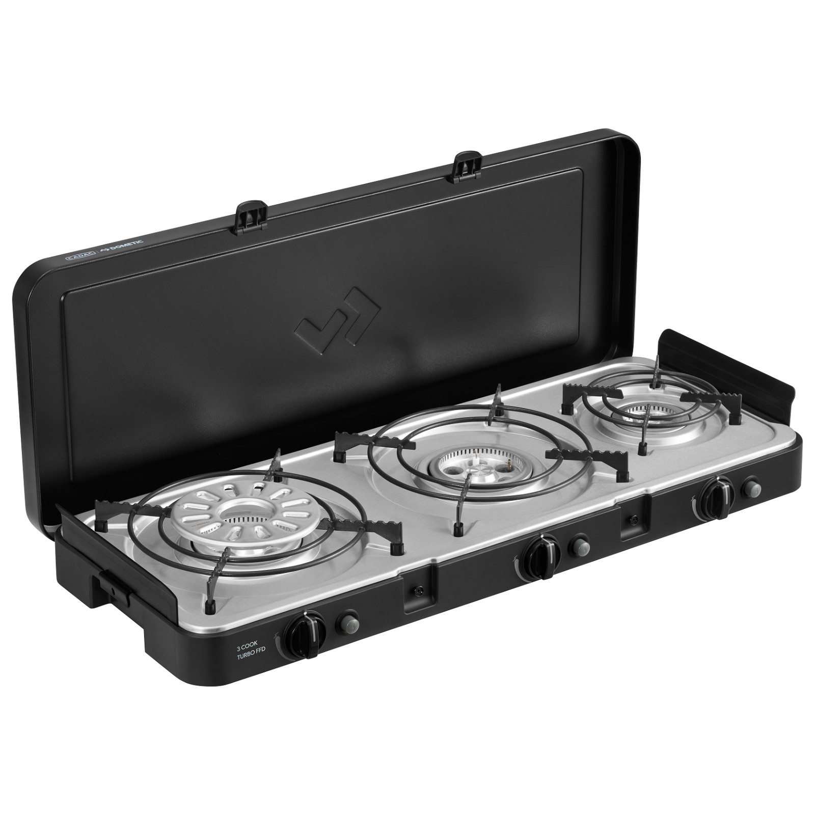 Cadac 3 Cook Turbo FFD Deluxe Stove QR Triple Burner Camping Gas Stove