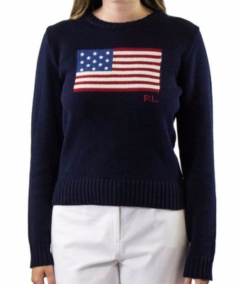 ralph lauren women's american flag sweater