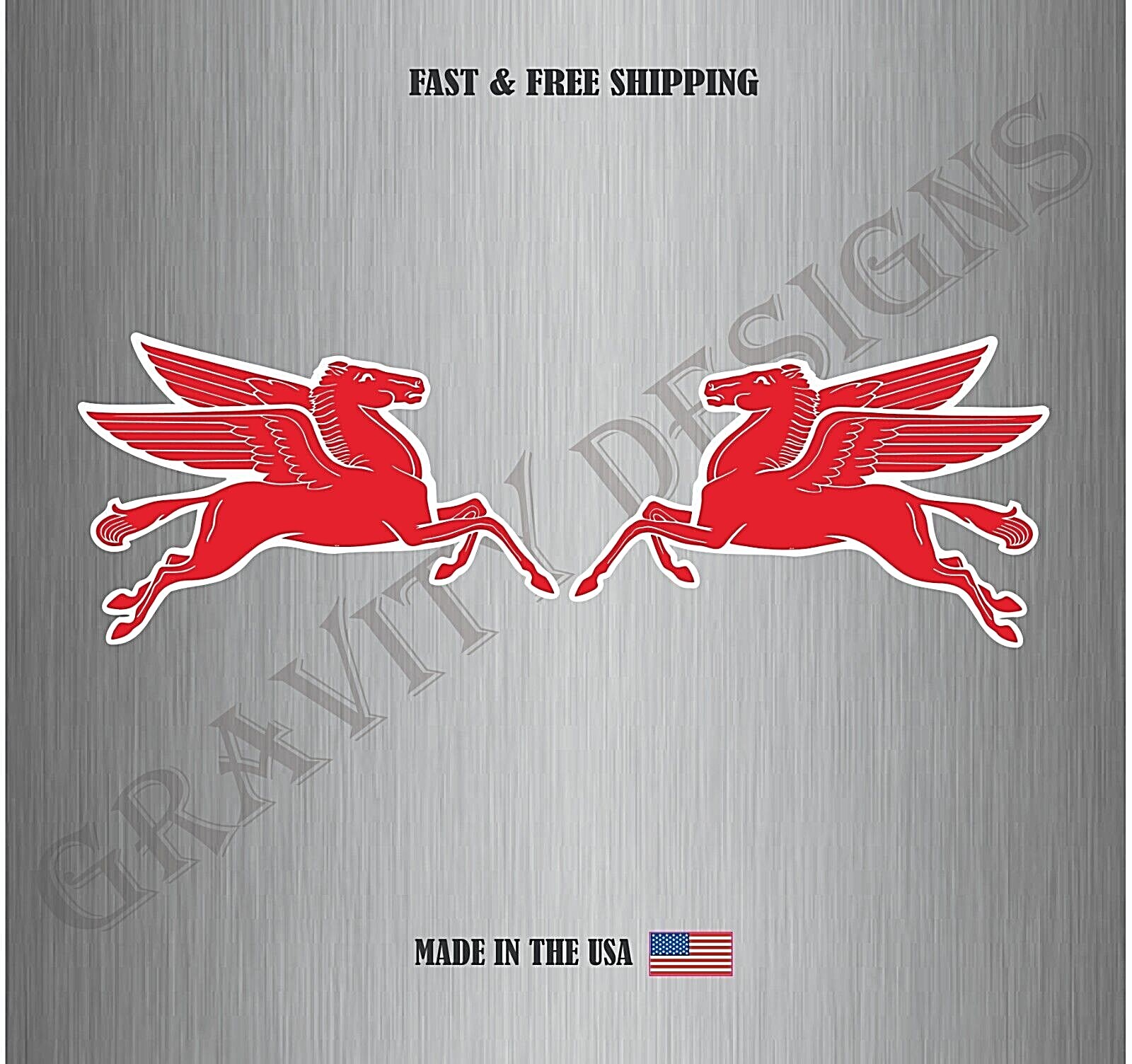 Pegasus Formula1 Racing Vinyl Sticker Decal Car Wall