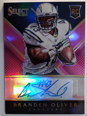Branden Oliver 2014 Select Rookie Autographs Prizm Fuchsia #RABO 134/199