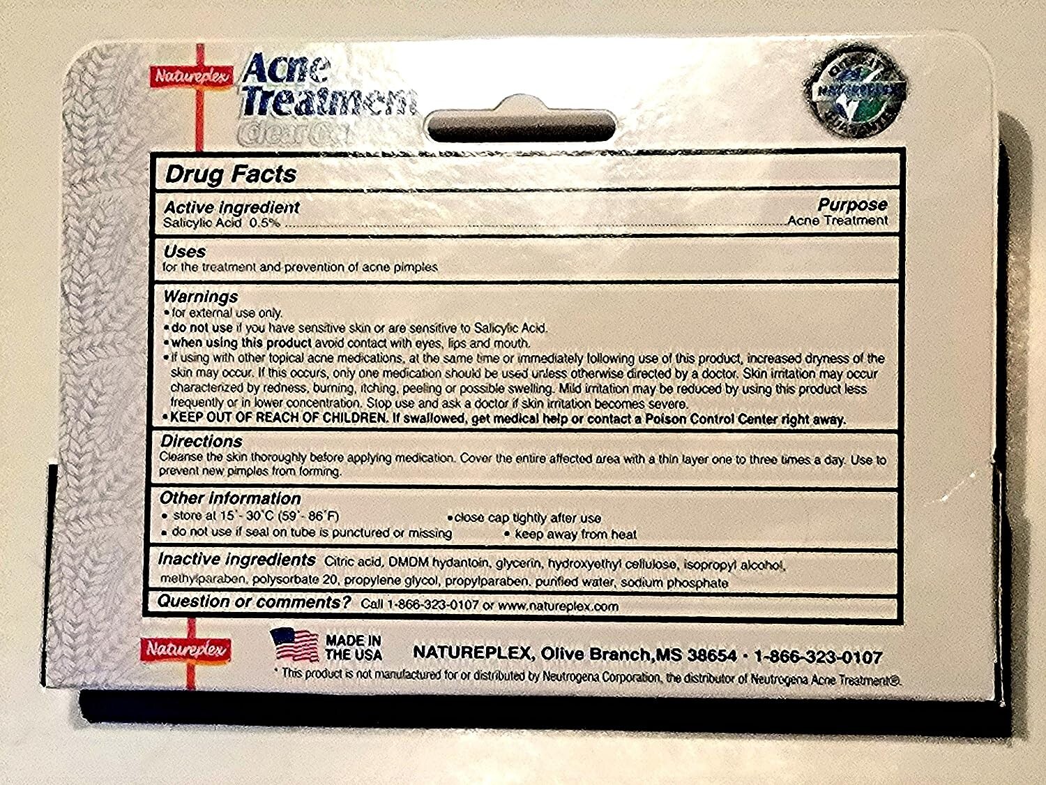 NaturePlex Acne Treatment Clear Gel 1.5 Oz. eBay